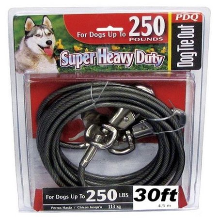PDQ Pdq Q6830-000-99 30 ft. Super Heavy Duty Dog Tie Out Cable 8298887